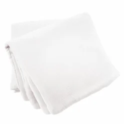 Couvre-Lit Et Édredon|EMINZA Edredon quadruple gaze de coton (90 x 220 cm) Victoria x Gaïa chantilly Blanc