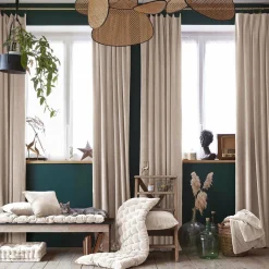 Couvre-Lit Et Édredon|EMINZA Edredon velours de coton (90 x 200 cm) Victor pampa Beige