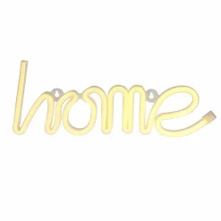 Guirlande Et Déco Lumineuse|Toile, Cadre, Déco Murale|OSTARIA Enseigne lumineuse néon à piles (H13 cm) Home Blanc