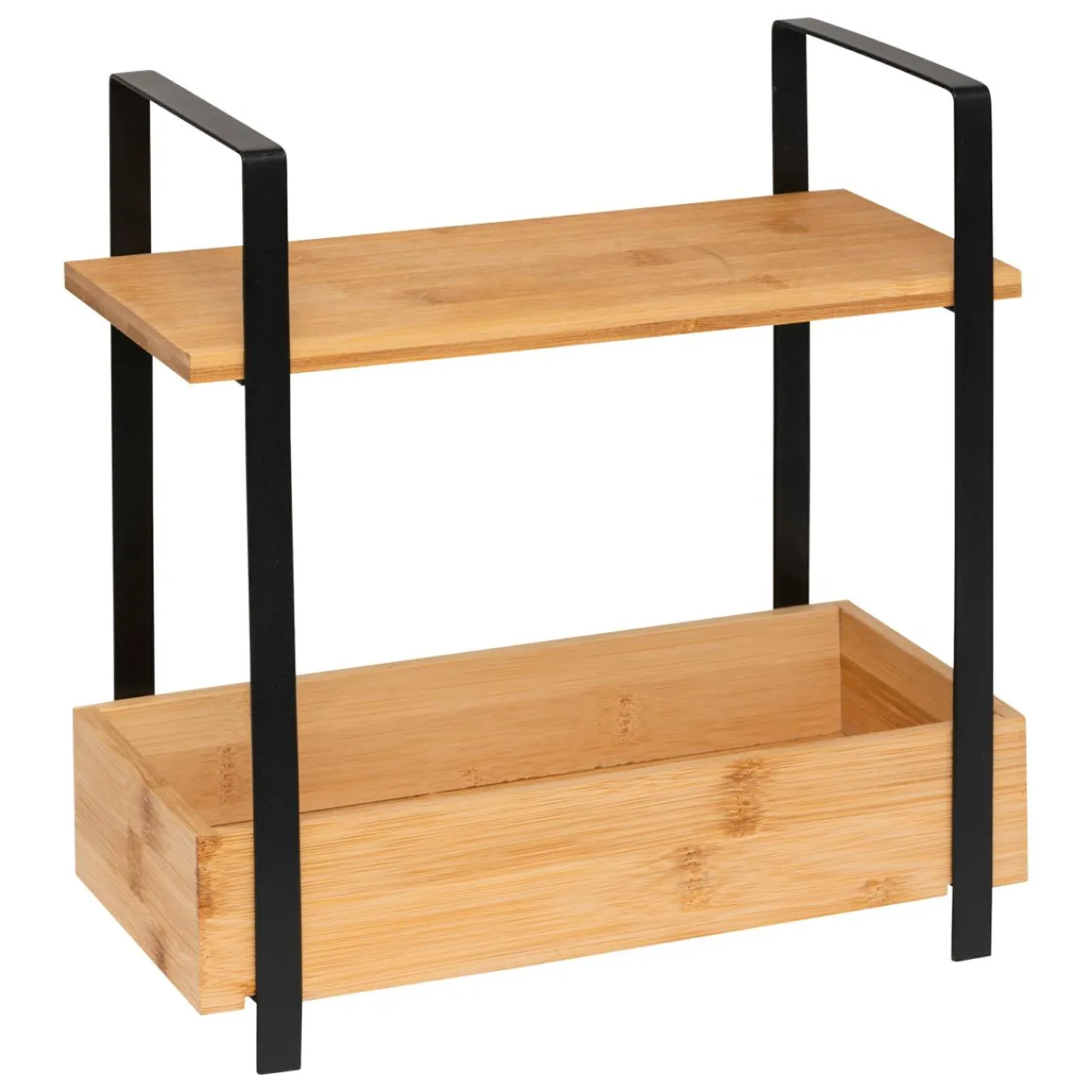 Rangement Et Organisateur|5 Five Simply Smart Etagère cuisine bois 2 niveaux bac (H30 cm) Ordera Noir