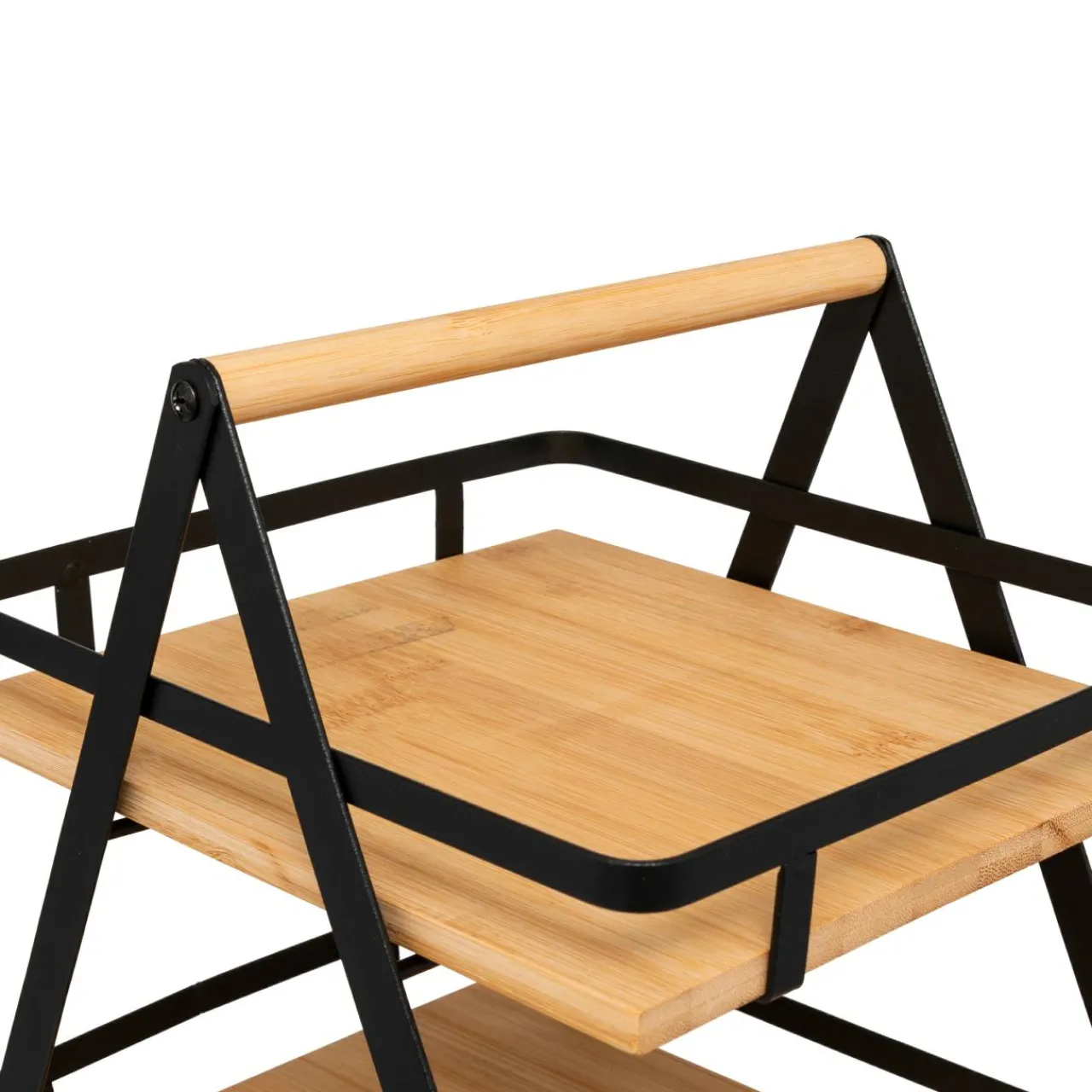 Rangement Et Organisateur|5 Five Simply Smart Etagère cuisine transportable en bois 2 niveaux avec anse (H29 cm) Ordera Noir