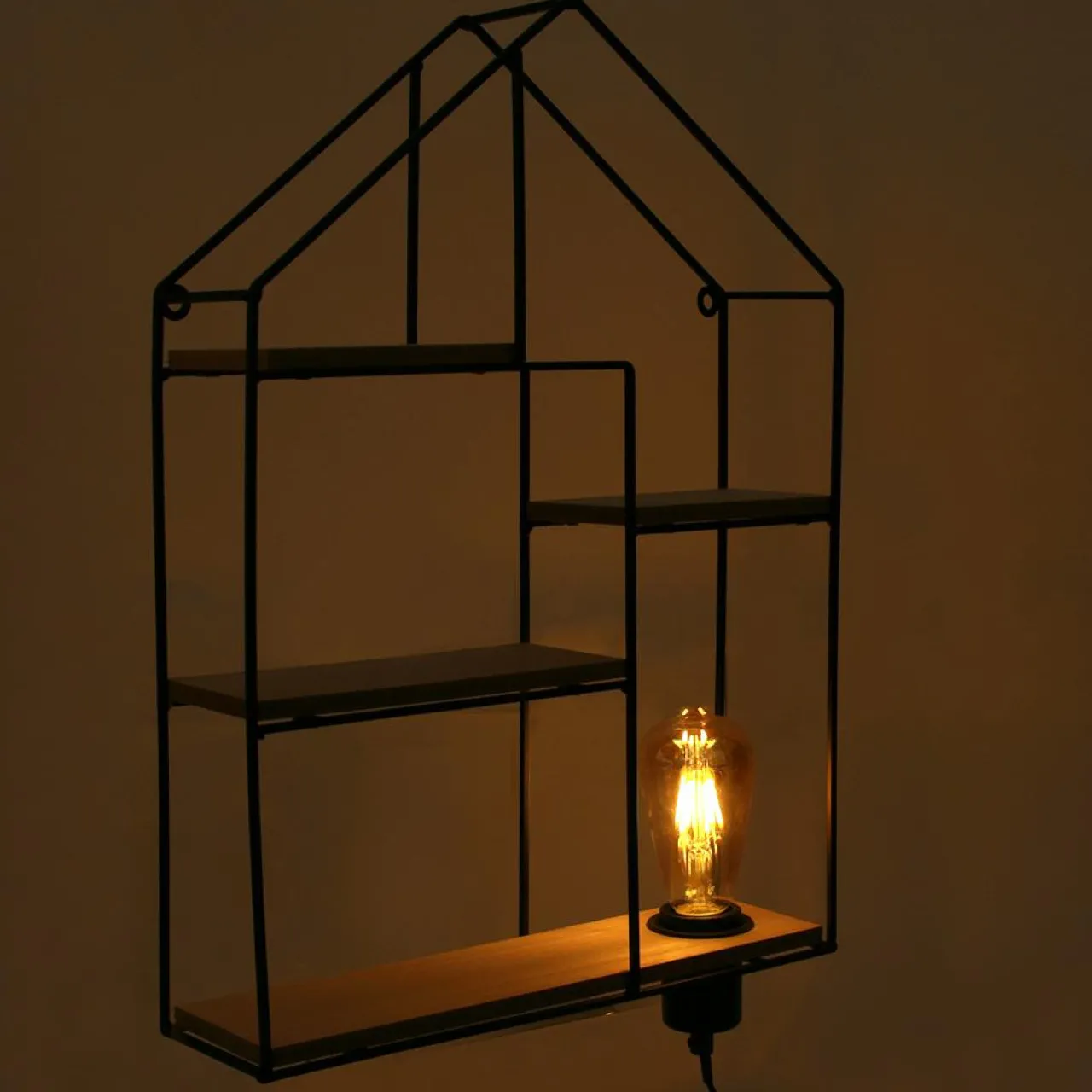 Étagère Murale|THE HOME DECO LIGHT Etagère murale (30 x H50 cm) Lum Maison e Noir