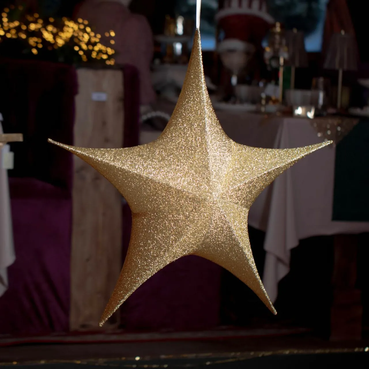 Déco Et Objet De Noël|KAEMINGK Etoile de Noël à suspendre (D80 cm) Christmas Or