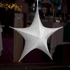 Déco Et Objet De Noël|KAEMINGK Etoile de Noël à suspendre (D80 cm) Christmas Argent