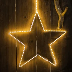 Déco Et Objet De Noël|Déco Et Objet Lumineux|EMINZA Etoile lumineuse à suspendre 175 LED (D58 cm) Kais Blanc chaud