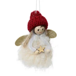 Décoration De Sapin|KAEMINGK Fée de Noël à suspendre (H9 cm) Princesse he Blanc