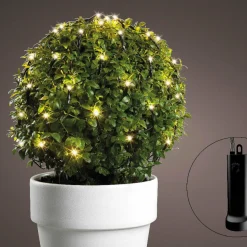 Déco Et Objet Lumineux|Guirlande Lumineuse|KAEMINGK Filet lumineux à piles D50 cm 84 LED Durawise Blanc chaud