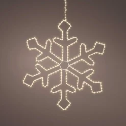Déco Et Objet De Noël|Déco Et Objet Lumineux|EMINZA Flocon lumineux à suspendre 335 LED (D58 cm) Everest Blanc chaud