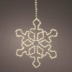 Déco Et Objet De Noël|Déco Et Objet Lumineux|EMINZA Flocon lumineux à suspendre 220 LED (D37 cm) Everest Blanc chaud
