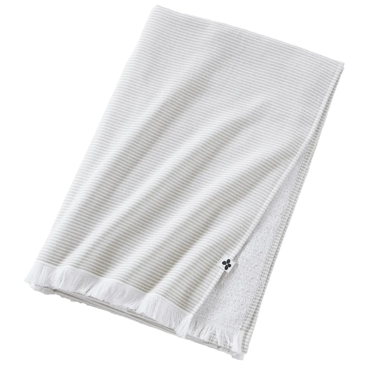 Linge De Bain|Fouta|L'effet papillon Fouta coton et éponge (95 x 180 cm) Naël nénuphar Vert