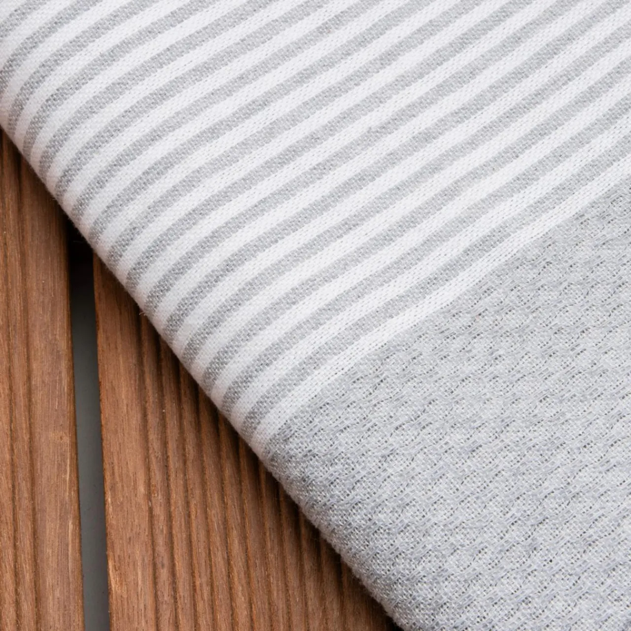 Linge De Bain|Fouta| Fouta coton recyclé (100 x 200 cm) Océane e Gris