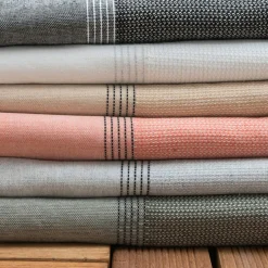 Linge De Bain|Fouta| Fouta coton recyclé (100 x 200 cm) Beach e Gris