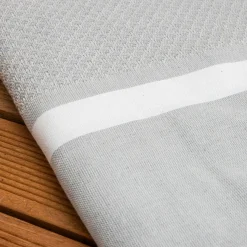 Linge De Bain|Fouta| Fouta coton recyclé (100 x 200 cm) Selma e Gris