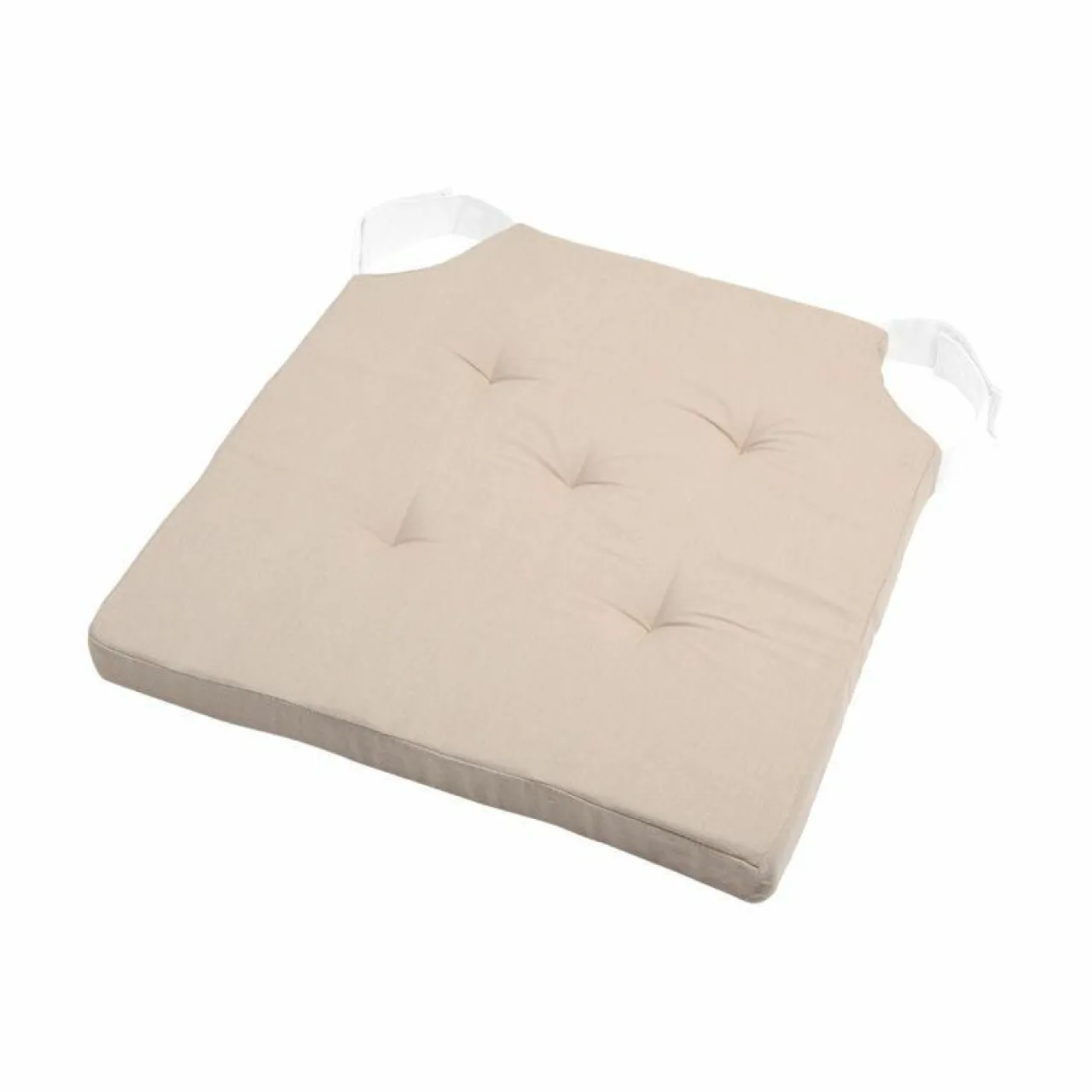 Galette De Chaise|STOF Galette de chaise carrée scratch (38 x 38 cm) Duo Beige