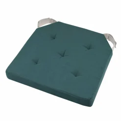Galette De Chaise|LOVELY CASA Galette de chaise carrée scratch (38 x 38 cm) Duo Bleu vert