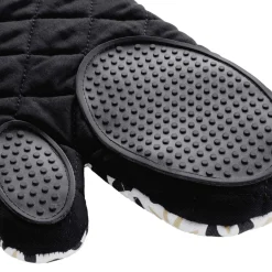 Accessoire Cuisine|douceur d'intu017drieur Gant de cuisine ambidextre en coton (30 x 18 cm) Solaris Noir