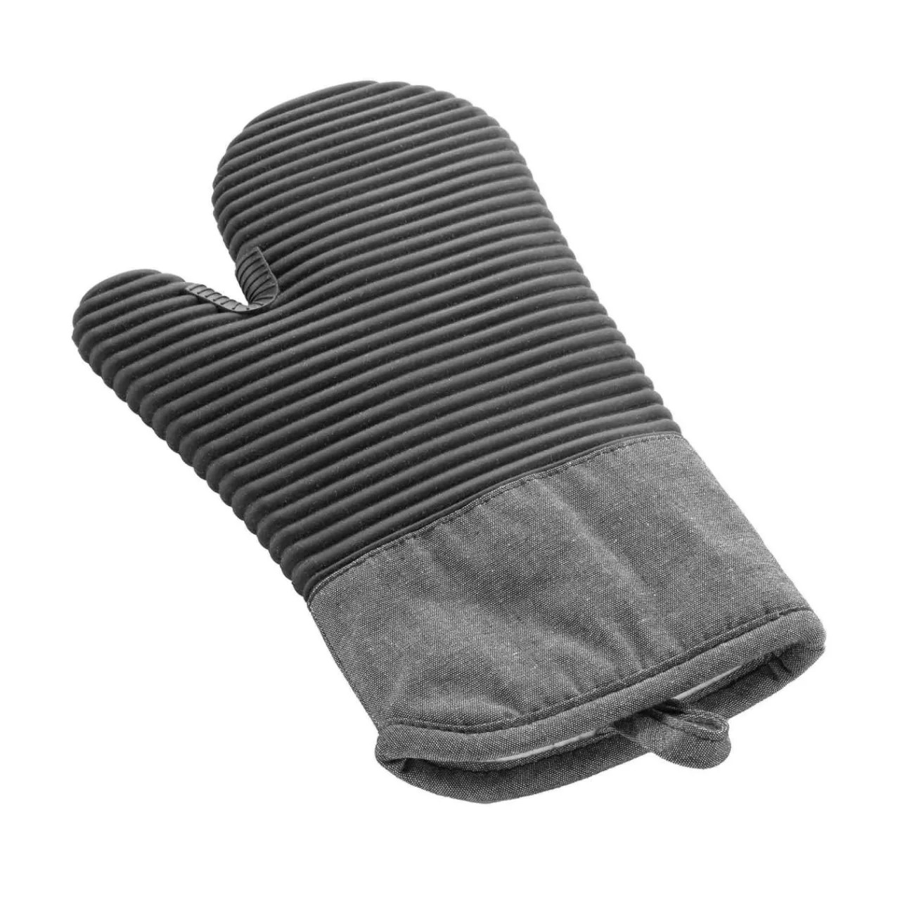 Accessoire Cuisine|douceur d'intu017drieur Gant de cuisine ambidextre coton (30x18 cm) Adam Gris Anthracite