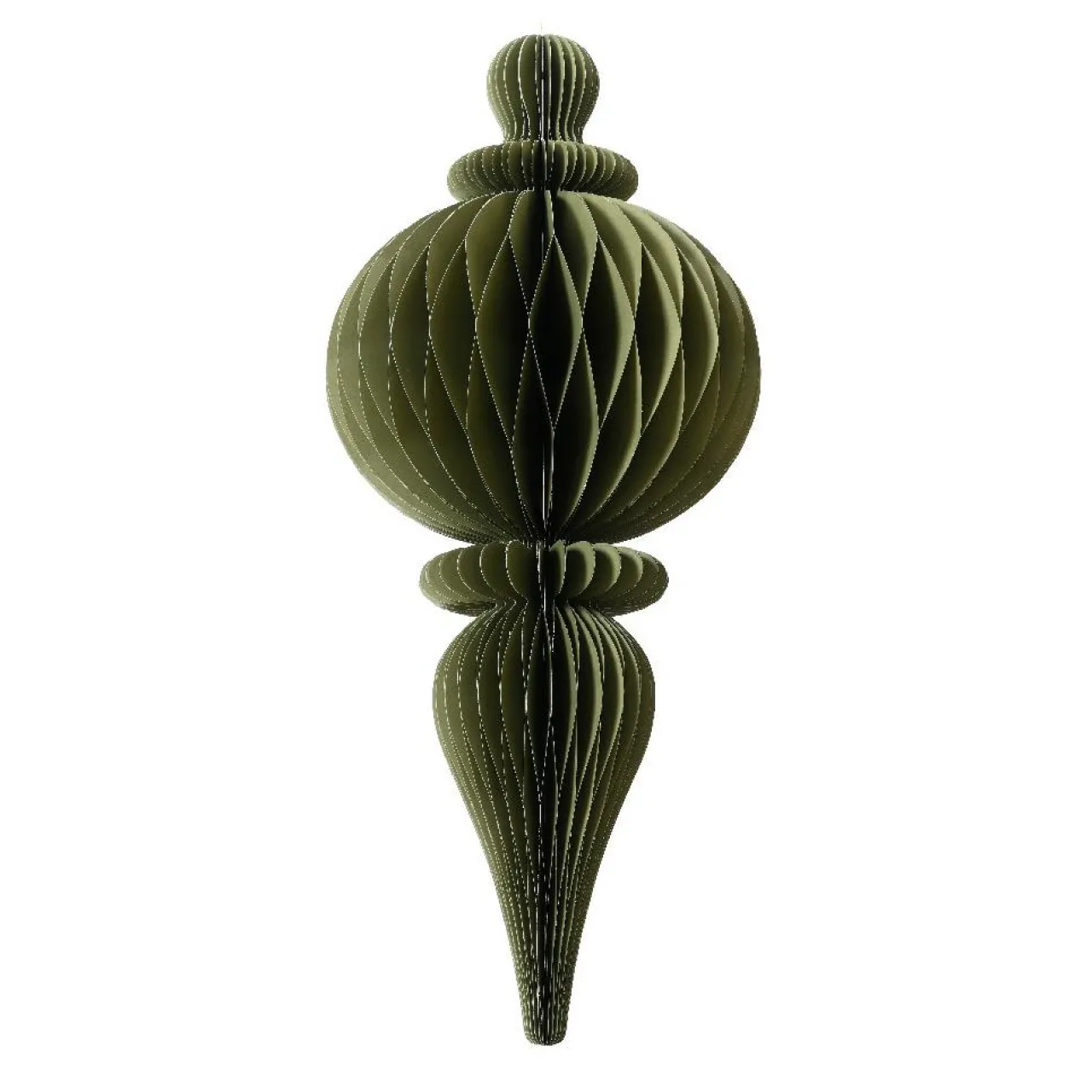 Déco Et Objet De Noël|KAEMINGK Grande Suspension de Noël en papier (H80 cm) fermeture Magnétique Vert romarin