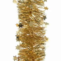 Guirlande De Sapin|KAEMINGK Guirlande de Noël (D10 cm) étoilée Alpine Or