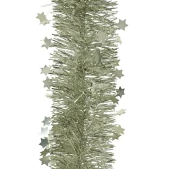 Guirlande De Sapin|KAEMINGK Guirlande de Noël (D9 cm) étoilée Alpine Menthe blanche Vert menthe