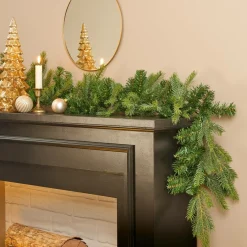 Sapin Grande Taille|Guirlande En Sapin Artificiel|EMINZA Guirlande de sapin (280 cm - D8) Glorious Vert sapin Sapin vert