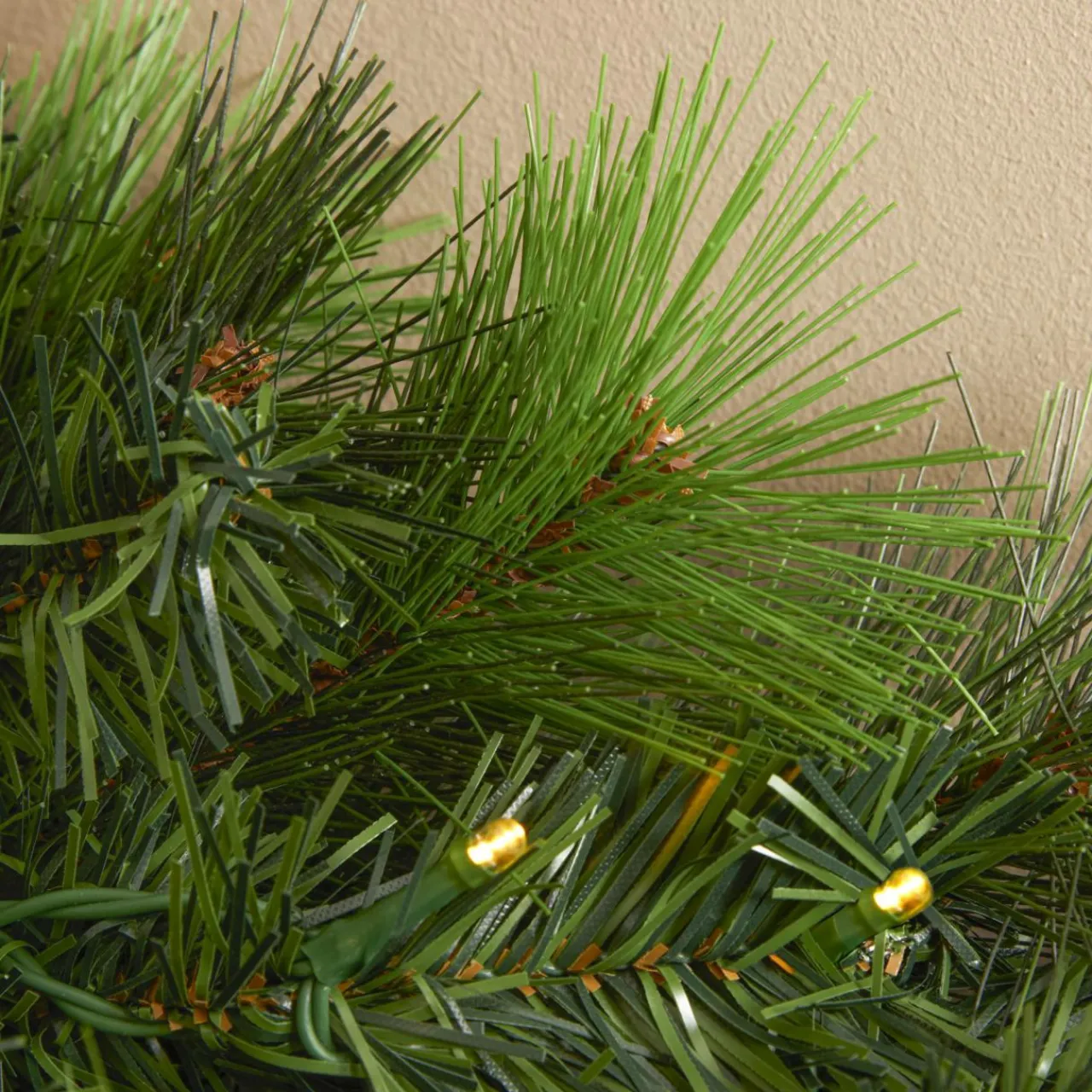 Sapin Grande Taille|Guirlande En Sapin Artificiel|EMINZA Guirlande de sapin lumineuse (300 cm - D25) Edmonton Vert et blanc chaud Sapin vert lumineux