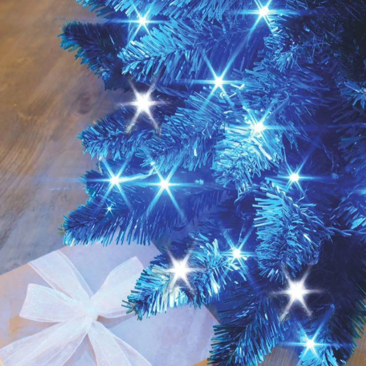 Guirlande Lumineuse|BLACHERE Guirlande lumineuse 8 m 128 LED câble vert Flashing light Bicolore Bleu et blanc froid Bicolore Bleu Blanc froid