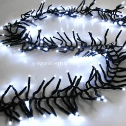 Guirlande Lumineuse|KOOPMAN Guirlande lumineuse 5,60 m 768 LED câble noir Boa Blanc froid Blanc Froid - câble noir