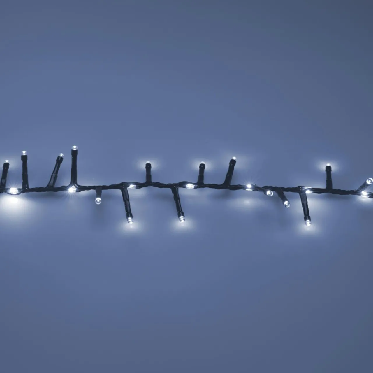 Guirlande Lumineuse|KOOPMAN Guirlande lumineuse 15 m 1060 LED câble noir Boa effet cascade Blanc froid