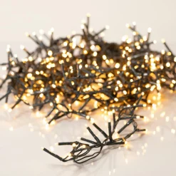 Guirlande Lumineuse Grand Format|Guirlande Lumineuse|KAEMINGK Guirlande lumineuse 45 m 2000 LED câble vert Luxe Blanc chaud doré Blanc chaud doré - câble vert