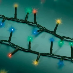 Guirlande Lumineuse|KAEMINGK Guirlande lumineuse 16 m 750 LED câble vert Luxe Multicouleur Multicolore - câble vert