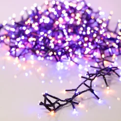 Guirlande Lumineuse|KAEMINGK Guirlande lumineuse 11 m 500 LED câble noir Luxe Bicolore Orange et violet Bicolore Orange / Violet - câble noir