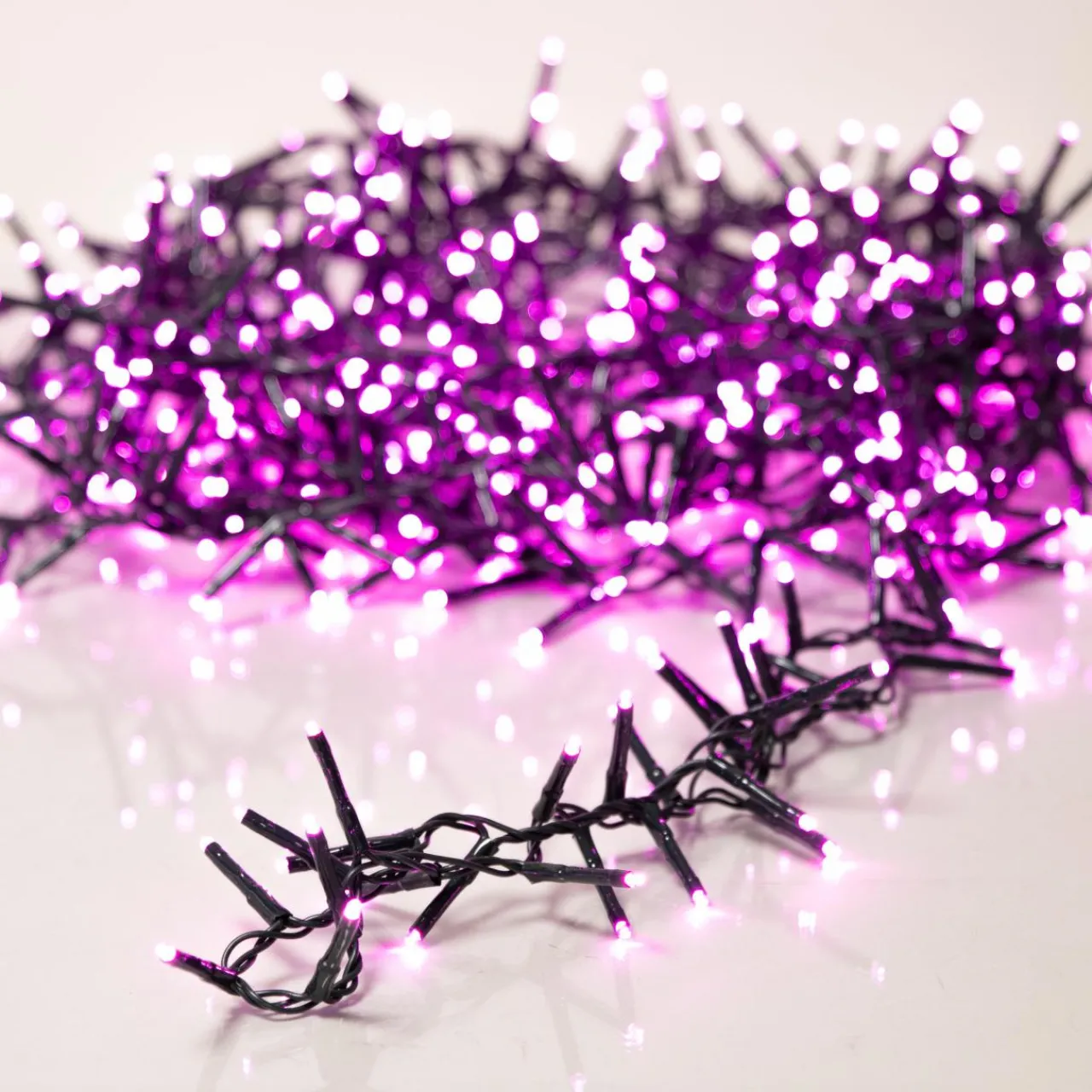 Guirlande Lumineuse|KAEMINGK Guirlande lumineuse 16 m 750 LED câble vert Luxe Rose Rose - câble vert