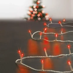 Guirlande Lumineuse Grand Format|Guirlande Lumineuse|Feeric Lights & Christmas Guirlande lumineuse 50 m 500 LED câble transparent Timer Rouge Rouge - câble transparent