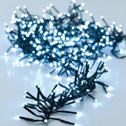 Guirlande Lumineuse|KOOPMAN Guirlande lumineuse 14,60 m 2016 LED câble noir Boa Blanc froid Blanc Froid - câble noir