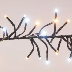 Guirlande Lumineuse|KOOPMAN Guirlande lumineuse 8,40 m 1152 LED câble noir Boa Bicolore Blanc chaud et froid Bicolore Blanc chaud / Froid - câble noir