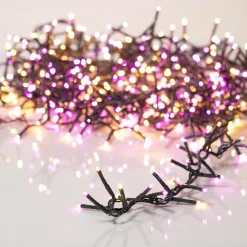 Guirlande Lumineuse|KAEMINGK Guirlande lumineuse 16 m 750 LED câble noir Luxe Bicolore Orange et violet Bicolore Orange / Violet - câble noir