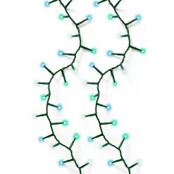 Guirlande Lumineuse|KAEMINGK Guirlande lumineuse 16 m 750 LED câble vert Luxe Tricolore Vert bleu et blanc Tricolore Vert Bleu Blanc - câble vert