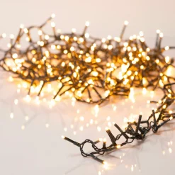 Guirlande Lumineuse Grand Format|Guirlande Lumineuse|KAEMINGK Guirlande lumineuse 60 m 3000 LED câble vert Luxe Blanc chaud doré Blanc chaud doré - câble vert