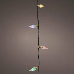 Guirlande Déco|Guirlande Lumineuse|KAEMINGK Guirlande lumineuse 18 m 180 LED câble vert Vintage Multicolore Multicolore - câble vert