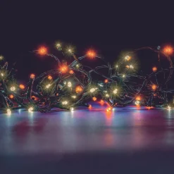 Guirlande Lumineuse|BLACHERE Guirlande lumineuse 16 m 192 LED câble vert Bicolore Orange et blanc chaud Bicolore Orange / Blanc froid