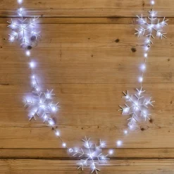 Guirlande Déco|Déco Et Objet Lumineux|KAEMINGK Guirlande lumineuse 2,25 m 160 micro LED Cristaux de neige Blanc froid