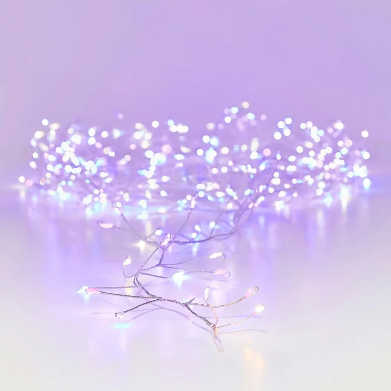 Guirlande Lumineuse|KAEMINGK Guirlande lumineuse 12 m 960 Micro LED câble argent Luxe Tricolore Rose blanc chaud et froid Tricolore Rose Blanc chaud / froid - câble argent