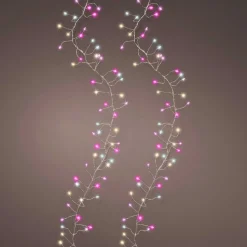Guirlande Lumineuse|KAEMINGK Guirlande lumineuse 12 m 960 Micro LED câble argent Luxe Tricolore Rose blanc chaud et froid Tricolore Rose Blanc chaud / froid - câble argent