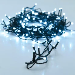 Guirlande Lumineuse|KOOPMAN Guirlande lumineuse à piles 3,5 m 48 LED câble noir Luxe Blanc froid Blanc Froid - câble noir