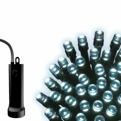 Guirlande Lumineuse|KAEMINGK Guirlande lumineuse à piles 3,50 m 48 LED câble noir Durawise Blanc froid Blanc Froid - câble noir