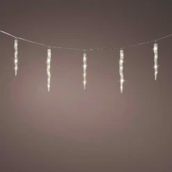 Guirlande Lumineuse|KAEMINGK Guirlande lumineuse connectable 3,60 m 60 LED Glaçons effet Flash Blanc chaud