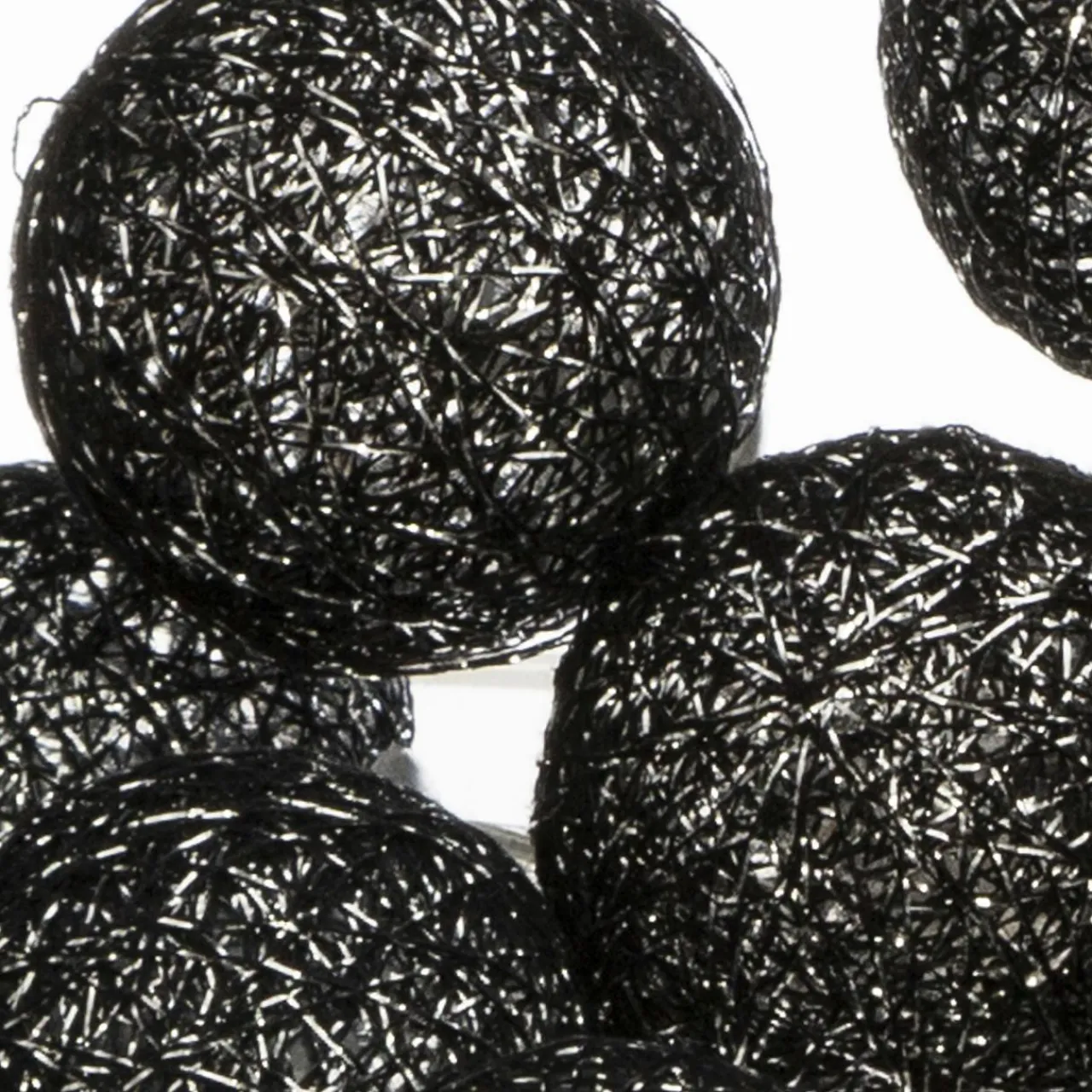 Guirlande Et Déco Lumineuse|ATMOSPHERA Guirlande lumineuse déco 20 boules 4,36 m Bobina Noir