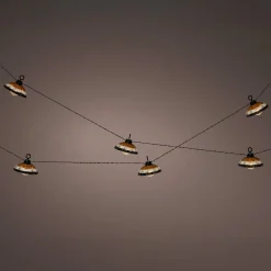 Luminaire Jardin|Eclairage Extérieur|KAEMINGK Guirlande lumineuse de jardin solaire 6 LED (2,5 m) Chapeau résine tressée Blanc chaud Noir