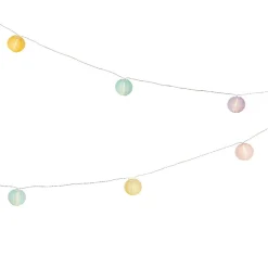 Luminaire Jardin|Eclairage Extérieur|KAEMINGK Guirlande lumineuse extérieure à piles 20 LED (9,5 m) Lanternes chinoises Multicolore